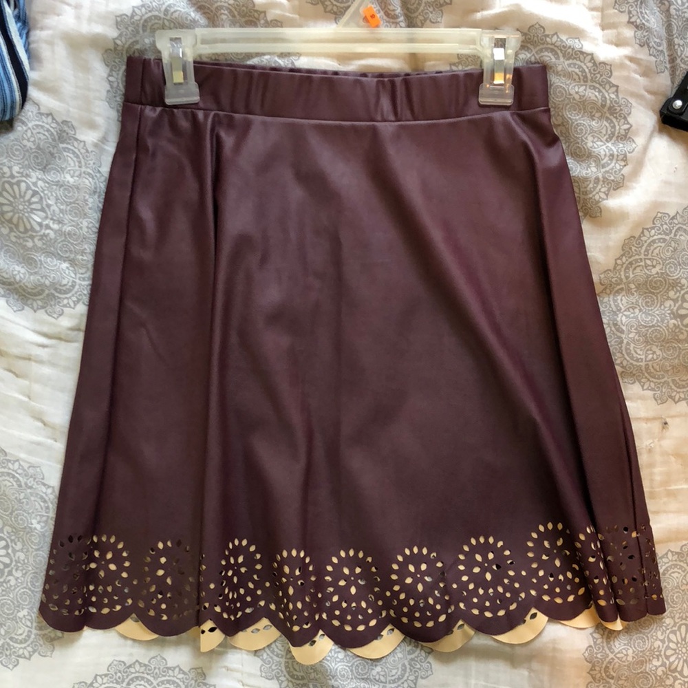 Leather skirt